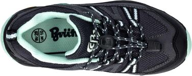 Дитячі кросівки Brütting Ohio LowTrail для дівчаток, 39 EU, антрацит/м'ятно-зелений