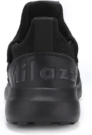Чоловічі кросівки Milazzo для спорту та бігу – зручні, дихаючі, з неслизькою підошвою. Ідеальні для тренувань та повсякденного носіння (1229allesschwarz, 43 EU)