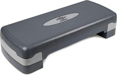 Степпер Umbro Aerobic з регулюванням висоти 10-15 см - степпер для дому, Stairmaster для будь-якого віку, чорний/сірий