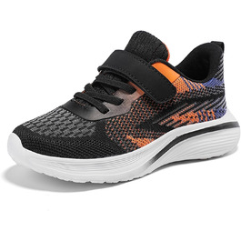 Дитячі спортивні кросівки для хлопчиків та дівчаток, зала, біг, сітка, чорний, розмір 36 EU