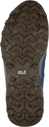 Чоловічі трекінгові черевики Jack Wolfskin Refugio Texapore Mid, 39.5 EU, Темно-синій/Сірий