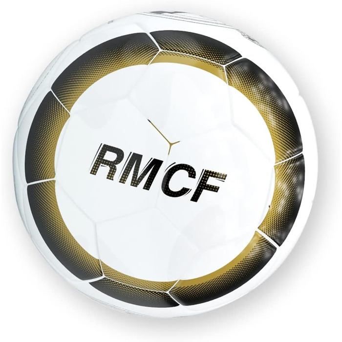 Футбольний м'яч Real Madrid R Roger's, розмір 5, чорний-білий, емблема клубу