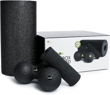 Набір для самомасажу BLACKROLL BLACKBOX: масажні ролики та інструменти для фасції, фітнес-масажери, вироблено в Німеччині