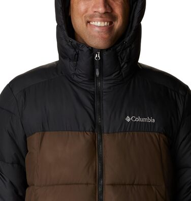 Куртка Columbia Pike Lake Hooded чоловіча, оливково-чорна, XL - тепла степлена куртка з капюшоном
