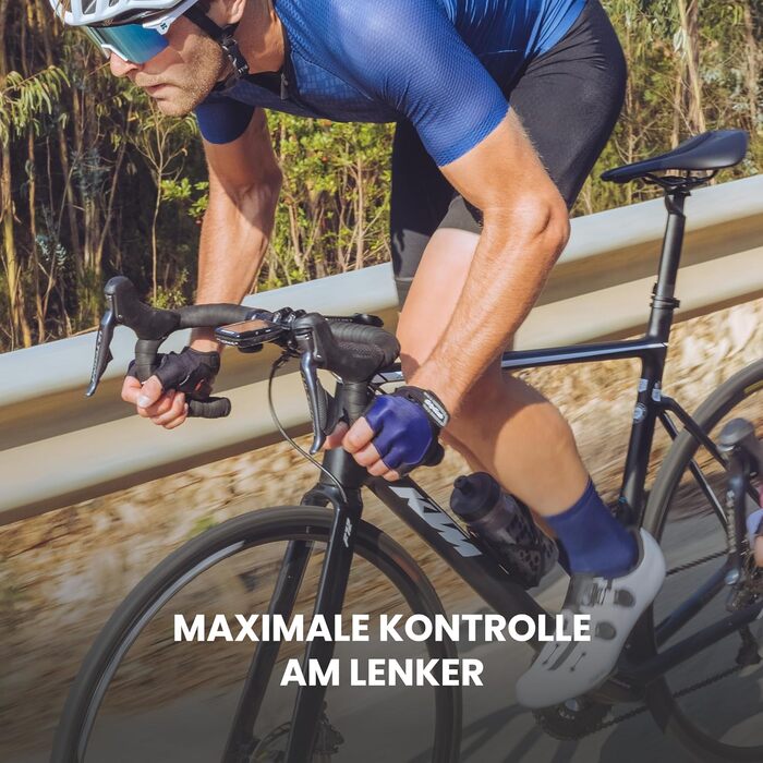 Велосипедні рукавички GripGrab ProGe 4mm DoctorGe для їзди літом (XL, Navy Blue)