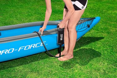 Надувний каяк Bestway Hydro-Force Cove Champion X2, 331x88x45 см, комплект з веслами і насосом