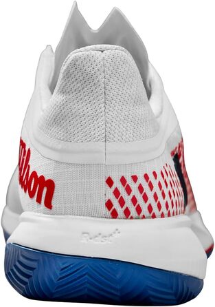 Тенісне взуття Wilson KAOS Swift 1.5 Clay для чоловіків (46 2/3 EU, білий, блакитний, червоний Wilson)