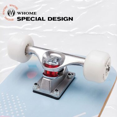 Скейтборд WHOME Pro 31x8 дюймів для дорослих і дітей, кленовий дек Alpine, ABEC-9, з T-Tool, для початківців і профі