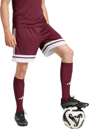 Спортивні чоловічі шорти adidas Squadra 25 (колір: бордовий/білий, розмір 56)