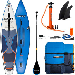Надувна SUP-дошка CampSup STX WindSUP з опцією віндсерфінгу, 11'6'', гібридна туринг-дошка для початківців і досвідчених, з аксесуарами