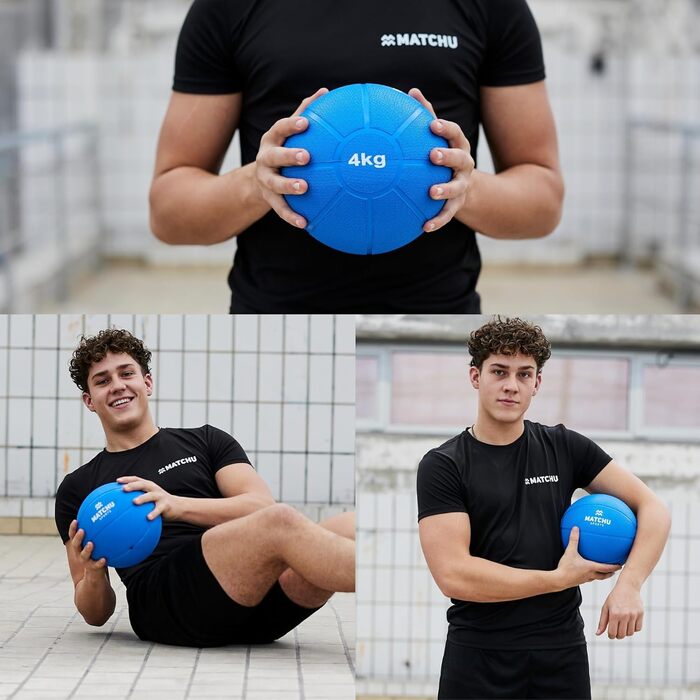 Медичний м'яч Matchu Sports з цільної гуми, 1-5 кг