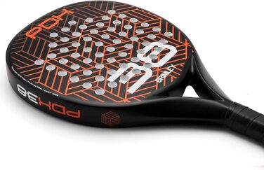 Плечовий захист Brimley Padelschläger Carbon PDX38 для падел-тенісу | 100% карбон, Eva-наповнювач | Для початківців та досвідчених гравців