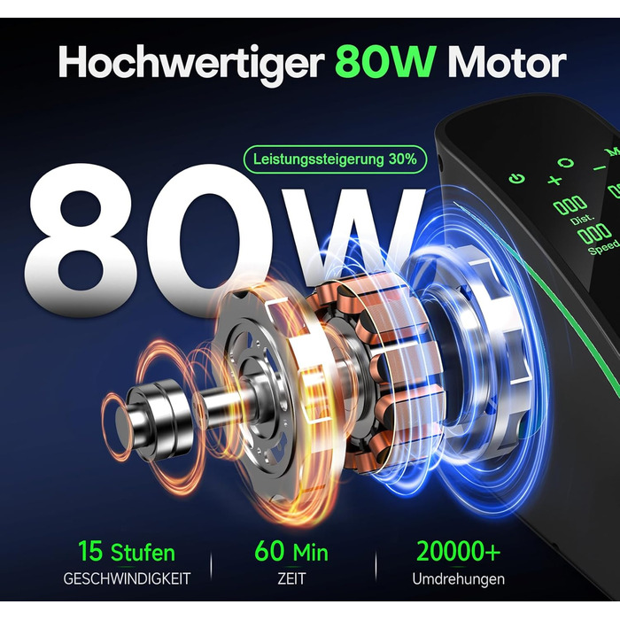 Еліптичний тренажер під стіл, компактний електричний велотренажер для ніг, 15 рівнів швидкості, тихий, для літніх людей