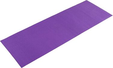 Килимок для йоги Sunny Health & Fitness з неслизькою поверхнею – міцний, стійкий до розривів, легкий, з м'якою підтримкою для йоги, пілатесу, розтяжки, медитації та тренувань на підлозі | Доступний у кількох кольорах (фіолетовий)