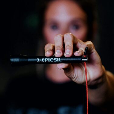 Скакалка PICSIL PROFI - регульований, зі сталевим тросом, ергономічні ручки, для крос-тренінгу, фітнесу та Double Unders