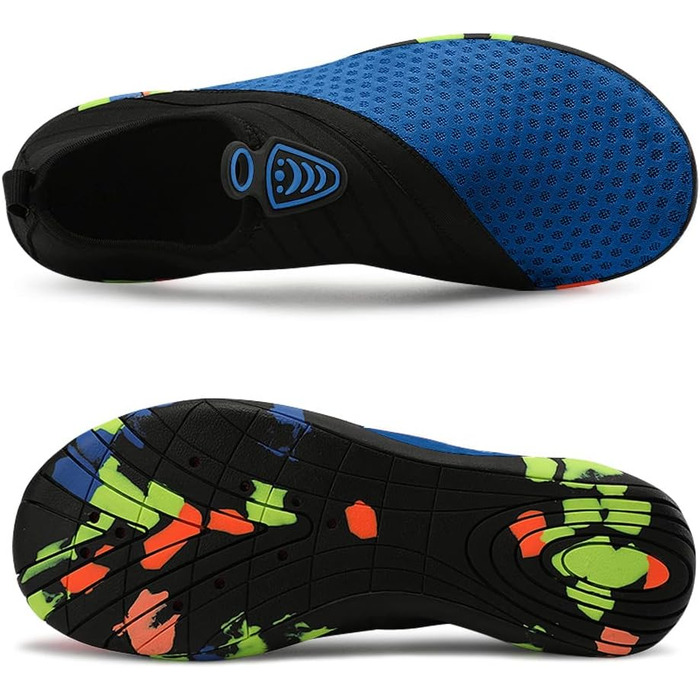 Чоловічі та жіночі аквашузи для плавання та відпочинку на воді, швидко сохнуть, дихаючі, не слизькі, зелені (45 EU, 428 Blue)