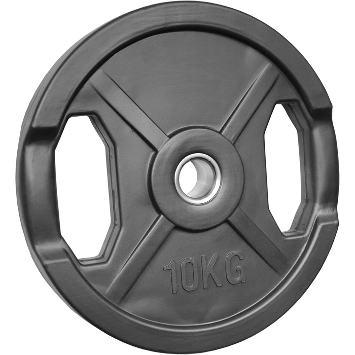 Гумовані млинці POWER-XTREME з ручками, 30/31 мм, 10/15/20 кг, для гантелей і штанг, студійна якість