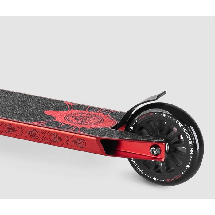 Трюковий самокат Movino Glide, червоний, колеса 100 мм, 3.30 кг, ABEC-9