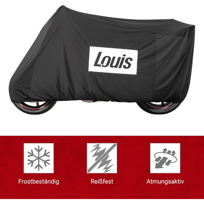 Чохол для мотоцикла Louis Indoor (XL-XXL) — еластичний, дихаючий, стійкий до розривів та пилу, захисний
