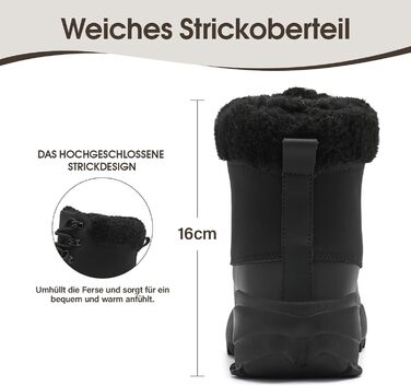 Зимові черевики без шнурівки з підкладкою, водонепроникні черевики до щиколотки для жінок, теплі снігові черевики з неслизькою підошвою, розмір 37-42, зелений (39 EU, чорний)