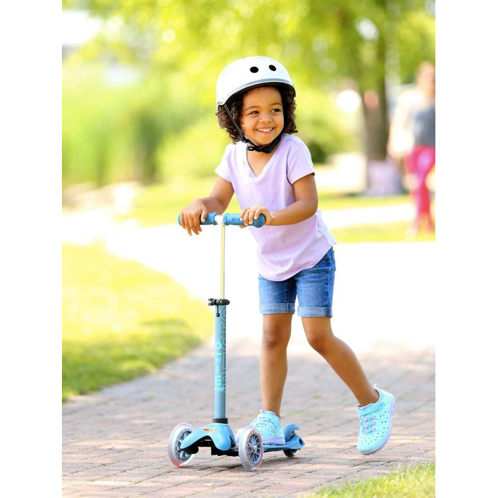 Дитячий самокат Micro Mobility Mini Micro Deluxe, бірюзовий, 85 см