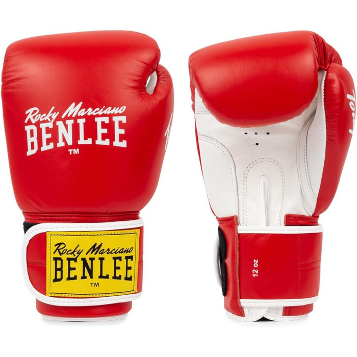 Боксерські рукавички BENLEE з натуральної шкіри Tough 10 oz чорні