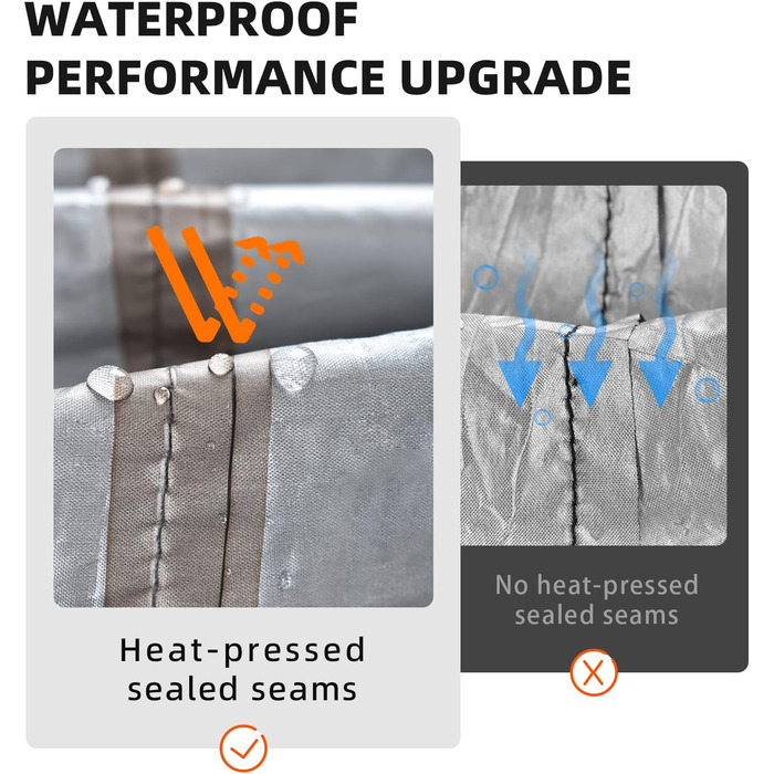 Водонепроникний чохол для мотоцикла 210D Oxford, захист від подряпин, для Harley-Davidson, Honda, Suzuki, Yamaha (червоний, 245 x 105 x 125 см)