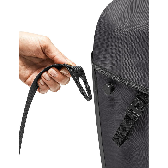 Велосумка Vaude Aqua Back Pro Single 24 л, водонепроникна, задня на багажник, чорна, Німеччина