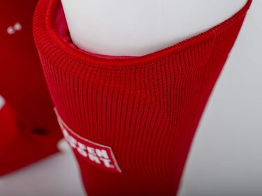 PAFFEN SPORT універсальні щитки для гомілки та стопи, захисники для тренувань і змагань з муай-тай, кікбоксингу, К1, ММА та інших єдиноборств, червоні, розмір S