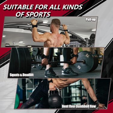 Підтримуючі ремені для тяги AOTWAN з двошарової шкіри, для бодібілдингу та фітнесу, захист зап'ястя, тренувальні ремені для жінок та чоловіків, чорний