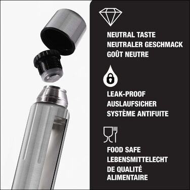 Термос SIGG Gemstone IBT з чашкою, ізольована пляшка для напоїв, нержавіюча сталь 18/8, легка, герметична, BPA-free, 0,5/0,75/1,1 л