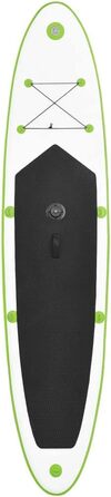 Надувна SUP-дошка з вітрилом vidaXL 330x72x10 см, набір для сапсерфінгу, зелено-біла, з веслом і сумкою для перенесення
