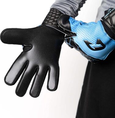Дитячі футбольні воротарські рукавички CATCH & KEEP Kralle Junior Pro 3.0 з ультрасильним Falcon Grip, професійна якість, ідеальна посадка для дітей