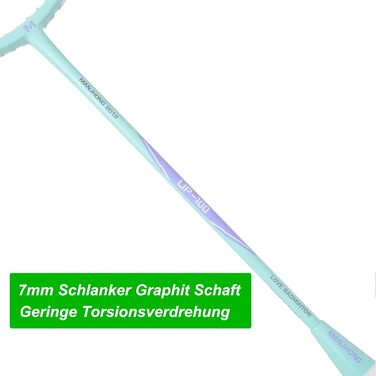 Набір для бадмінтона з 2 графітовими ракетками - зносостійкий дизайн - комплект для дорослих, включає воланчики, обмотки для ручок та сумку для ракеток