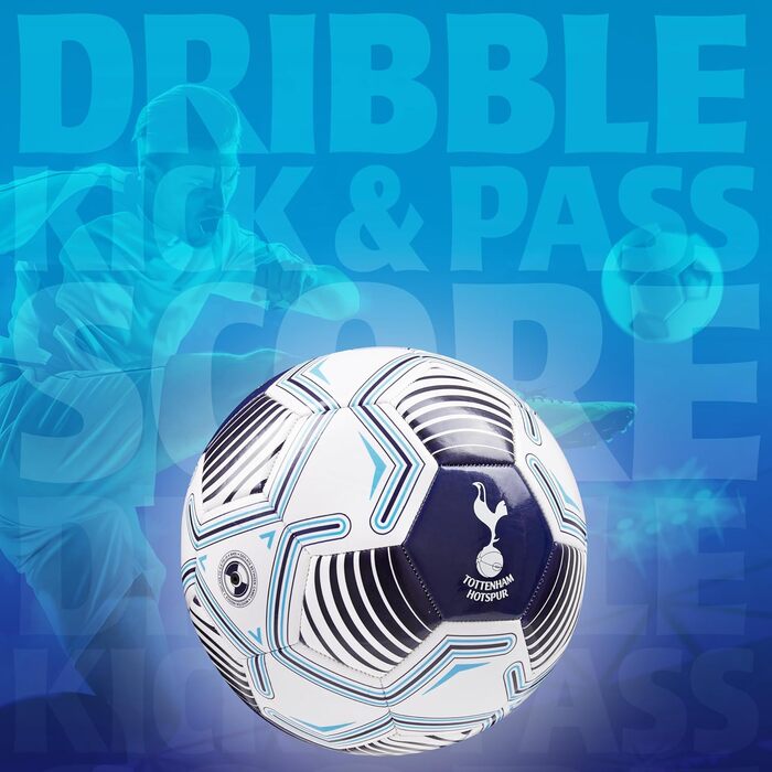 Офіційний футбольний м'яч Tottenham Hotspur, розмір 5, біло-синій, подарунок для фанатів