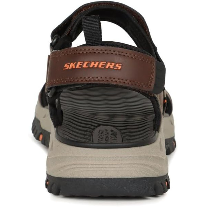 Чоловічі сандалі Skechers Prewitt Rigdon - коричнево-чорні, синтетика (48.5 EU)