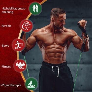 Набір еластичних стрічок для фітнесу VEICK: 11 шт. для калістеніки, пілатесу та фітнесу