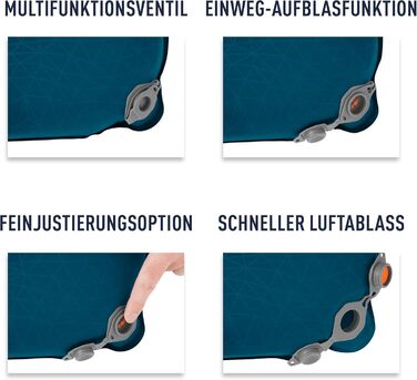 Каремат Sea to Summit Comfort Light Self Inflating (Large Wide) - самонадувний килимок для туризму, чорний