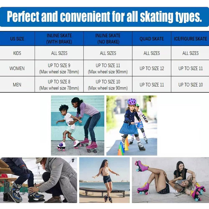 Сумки для роликів, ковзанів, фігурного катання Holisogn HLS002 - чорні, для дітей, підлітків та дорослих