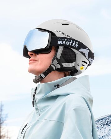 Шолом Outdooraster IPS Kelvin II для сноубордингу та катання на лижах (матова біла, S)