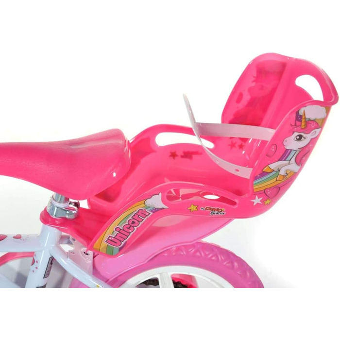 Дитячий велосипед Dino Bikes 12 дюймів, біло-рожевий, для дівчаток