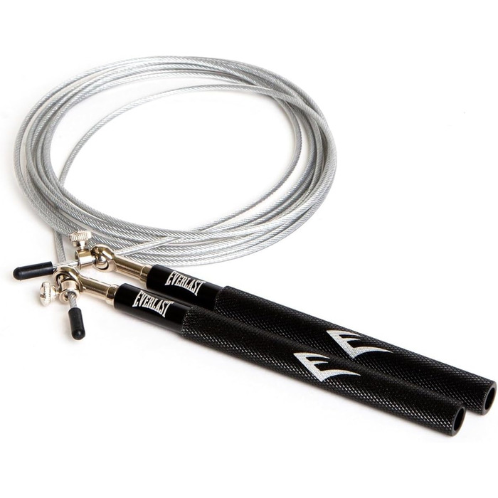 Стрибкове канат Everlast Unisex для боксу, алюмінієвий, чорний, 275 см