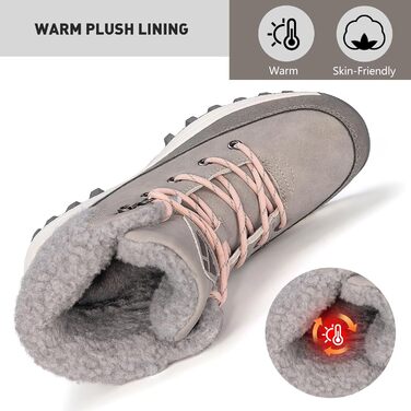 Чоботи зимові жіночі Mishansha, сірі, розмір 36-42, з підкладкою, неслизькі