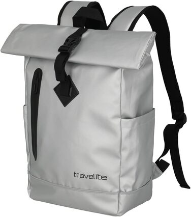 Рюкзак Travelite Rolltop водонепроникний, велосипедний, міський, з ролтопом і світловідбивачами, 48 см, 19 л