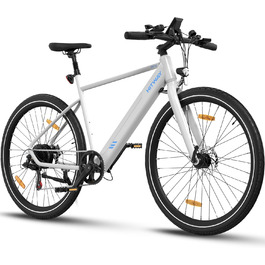 Електровелосипед HITWAY 27.5'' для міста і гір, 250W, 36В 12Аг знімний акумулятор, 7-швидкостей, для дорослих, запас ходу 45-80 км