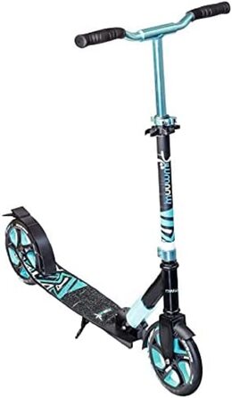 Самокат трюковий muuwmi Aluminium Scooter Deluxe 205 мм ABEC 7, регульована висота, для дітей та дорослих, сертифікат GS, бірюзовий