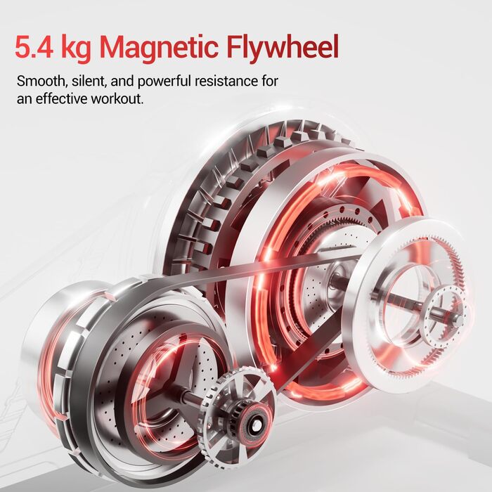 UMAY Еліптичний тренажер для дому ET30: 16 рівнів опору, тихий магнітний привід, довжина кроку 40 см, датчики пульсу, LCD-дисплей, вантажопідйомність 159 кг