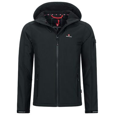 Чоловіча куртка Softshell Höhenhorn Altus Outdoor — водовідштовхуюча функціональна куртка, колір Midnight-Black, розмір L