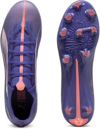 Кросівки для футболу PUMA Ultra 5 Match FG/AG, унісекс, розмір 39 EU, колір Lapis Lazuli-PUMA White-Sunset Glow