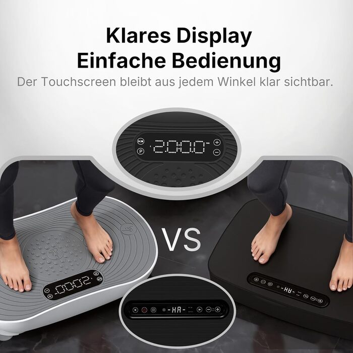 Вібраційна платформа MERACH для тренувань та формування тіла з Bluetooth, LED-екраном та регулюванням швидкості